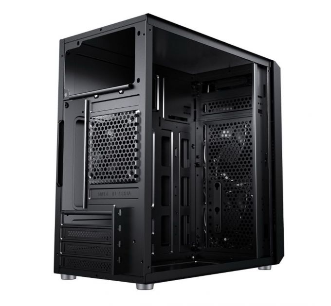 Компьютерный корпус ACD Coffre 104M mATX, Black, CPU 140mm, VGA 245mm, PSU 285mm, 2x3.5INT, 1x2.5INT, 2xUSB 2.0, 1xUSB 3.0, HD Audio, w/o FAN, w/o PSU