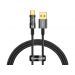 Кабель Baseus Explorer Series Auto Power-Off Fast Charging Data Cable USB to Type-C 100W 2m Black (CATS000301)