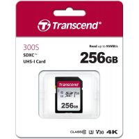 Флеш карта SD 256GB Transcend SDXC Class 10 UHS-I U3, V30, TLC, Silver