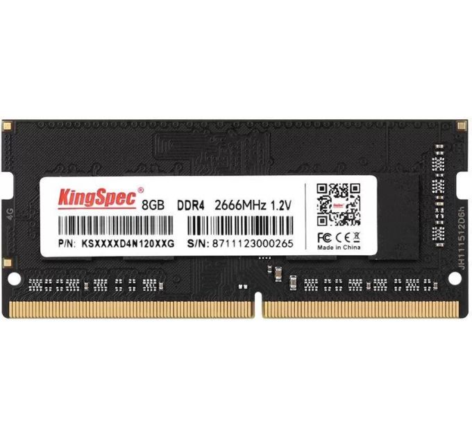 <h1>Память Kingspec 8Gb DDR4 2666MHz SO-DIMM KS2666D4N12008G RTL 204-pin 1.35В</h1>