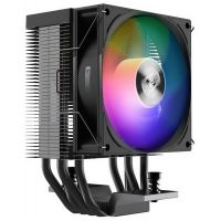 Кулер PCCooler R400 ARGB BK S115X/1200/1700/AM4/AM5 (TDP 180W, 90mm ARGB Fan, 4 тепловые трубки 6мм, 650-2200RPM, 28,3dBa)