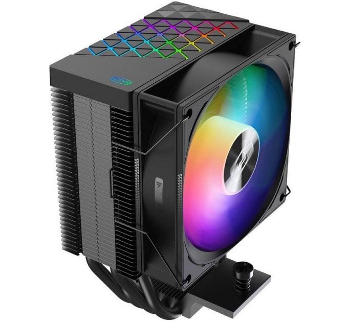 Кулер PCCooler R400 ARGB BK S115X/1200/1700/AM4/AM5 (TDP 180W, 90mm ARGB Fan, 4 тепловые трубки 6мм, 650-2200RPM, 28,3dBa)