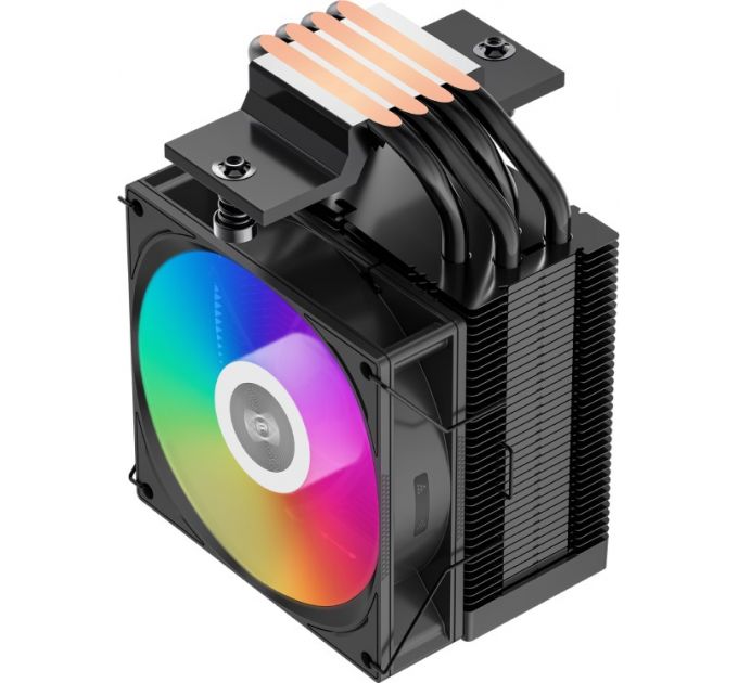 Кулер PCCooler R400 ARGB BK S115X/1200/1700/AM4/AM5 (TDP 180W, 90mm ARGB Fan, 4 тепловые трубки 6мм, 650-2200RPM, 28,3dBa)