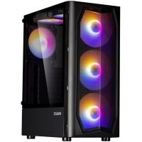 Корпус MidiTower Zalman N4 black (ATX,Window, 6xRGB fan, USB2.0 x2, USB3.0x1, без БП) (N4 rev.1)