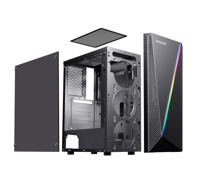 Корпус Ginzzu SL150 панель с RGB подсветкой