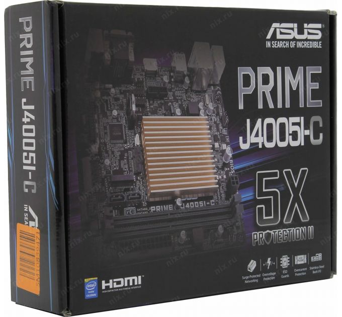 Материнская плата ASUS PRIME J4005I-C, RTL