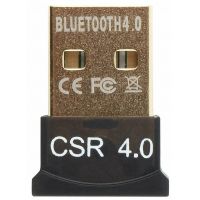 Адаптер  Bluetooth Gembird, BTD-MINI5, ультратонкий корпус,  v.4.0, 50 метров, до 24 Мбит/сек, USB