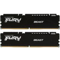 Оперативная память Kingston Fury Beast Black, DDR5, 32Gb (1x32 GB), 5200 MHz, CL40, радиатор, RGB