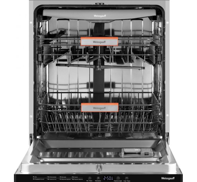 Встраиваемая посудомоечная машина Weissgauff BDW 6038 D Autoopen, белый, 59.8 см, 14 компл., 49 дБ,