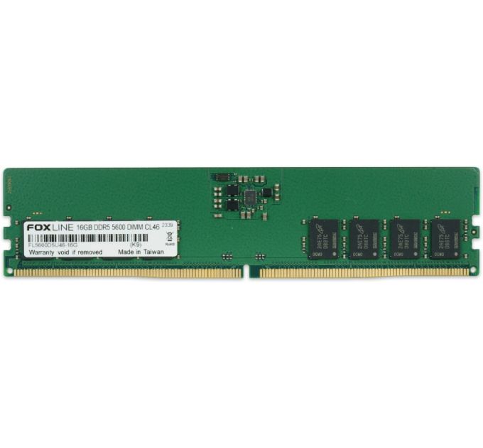 Оперативная память Foxline, DDR5, 16Gb (1x16 GB), 5600 MHz, CL46, DIMM