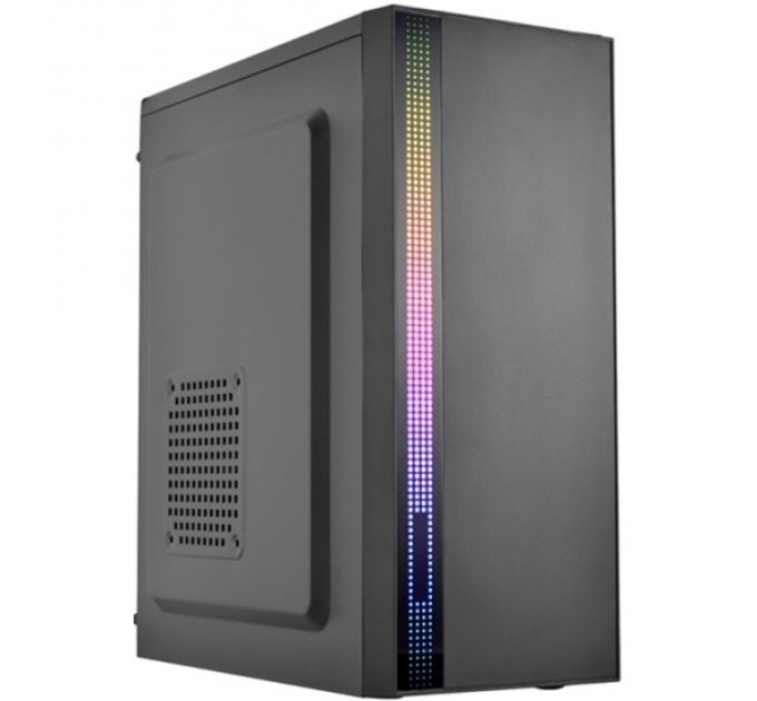 Корпус ATX Filum S17 черный, без БП, RGB strip, USB 3.0