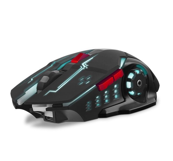 Мышь SVEN RX-G930W / USB / WIRELESS / 800-2400DPI/ подсветка/ кнопки 5+1/ встроенный аккум. / OPTICAL / BLACK