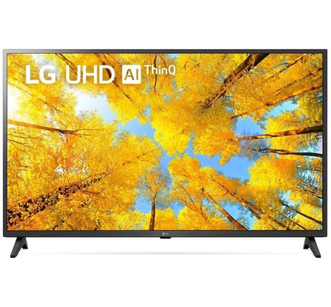 Телевизор LG 55UQ75006LF.ARUB, 4K Ultra HD, черный, СМАРТ ТВ, WebOS