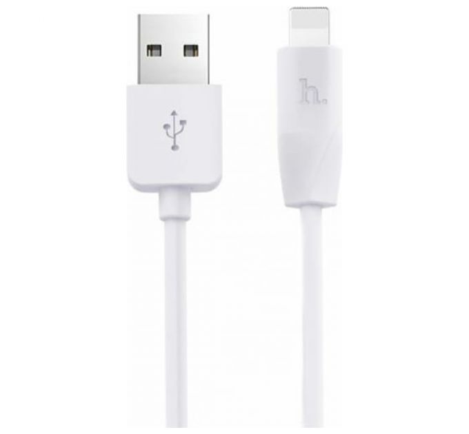 Кабель USB 2.0 hoco X1, AM/Lightning, белый, 1м