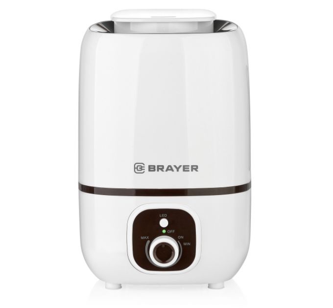 Увлажнитель ультразвуковой BRAYER BR4701, 3 л, 25 м,( 40-80%), 13 ч., регулировка интенсивности