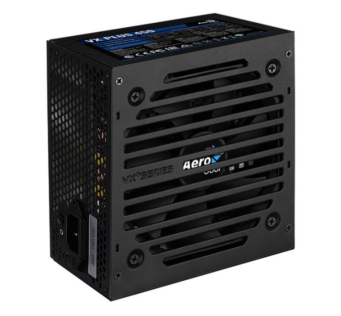 Блок питания Aerocool ATX 450W VX-450 PLUS (24+4+4pin) 120mm fan 2xSATA RTL