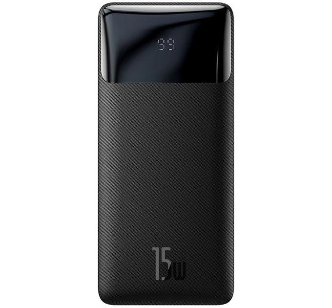 Портативный аккумулятор BASEUS Bipow Digital Display 15W, 3A, 10000 мАч, черный (PPBD050001)