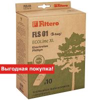 Пылесборник FILTERO FLS 01 (S-bag) (10+фильтр) ECOLine XL, бумажные пылесборники