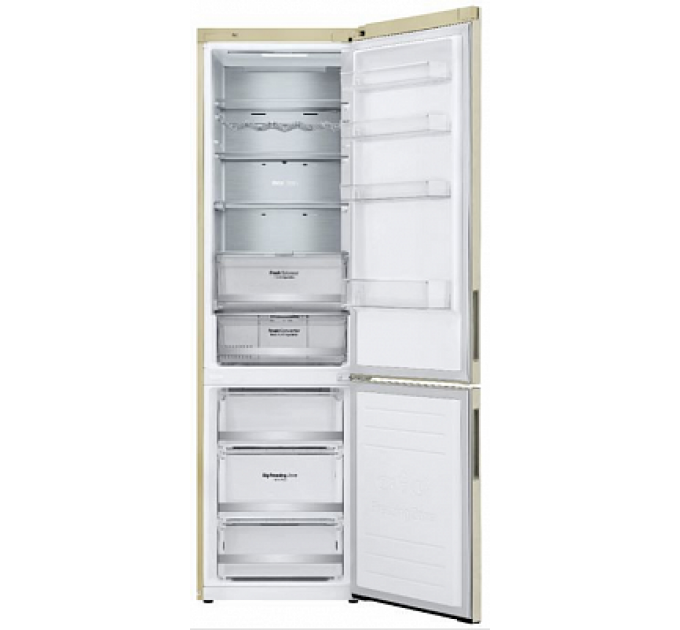 Холодильник LG GA-B509CEUM, бежевый
