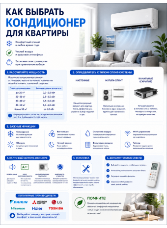 Как выбрать кондиционер для квартиры
