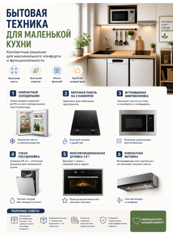 Бытовая техника для маленькой кухни