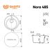 Мойка ULGRAN Quartz Nora 485-08 космос