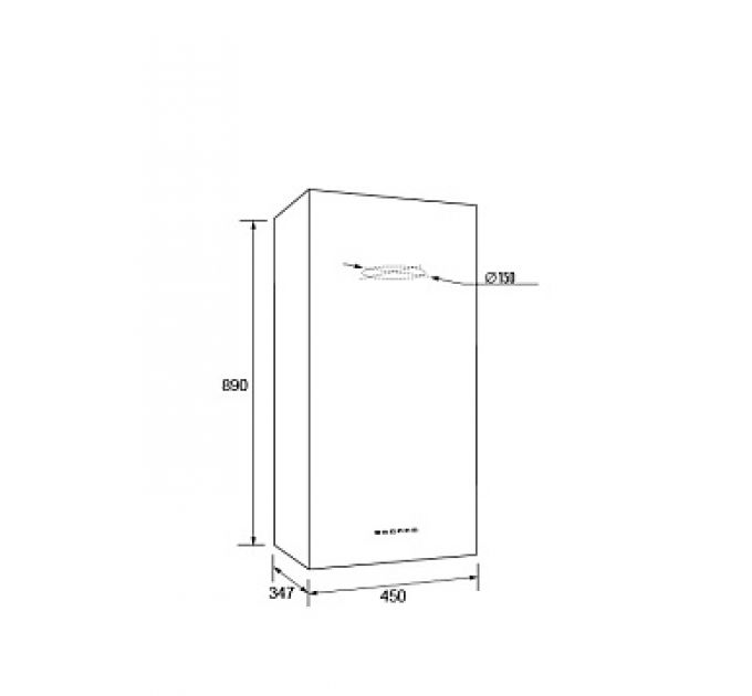 Вытяжка КУБИКА 45(CUBICA) мощ 900м3 слоновая кость