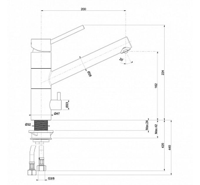 Смеситель TopZero Leonardo 07 Ice