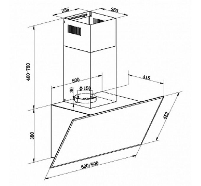 Zigmund & Shtain K 133.6 W Кухонная вытяжка