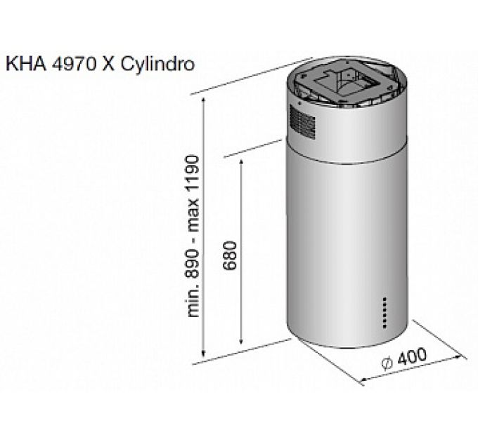 Вытяжка KORTING KHA 4970 X Cylinder