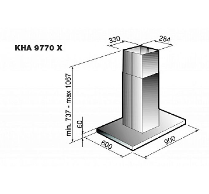 KORTING вытяжка KHA 9770 X