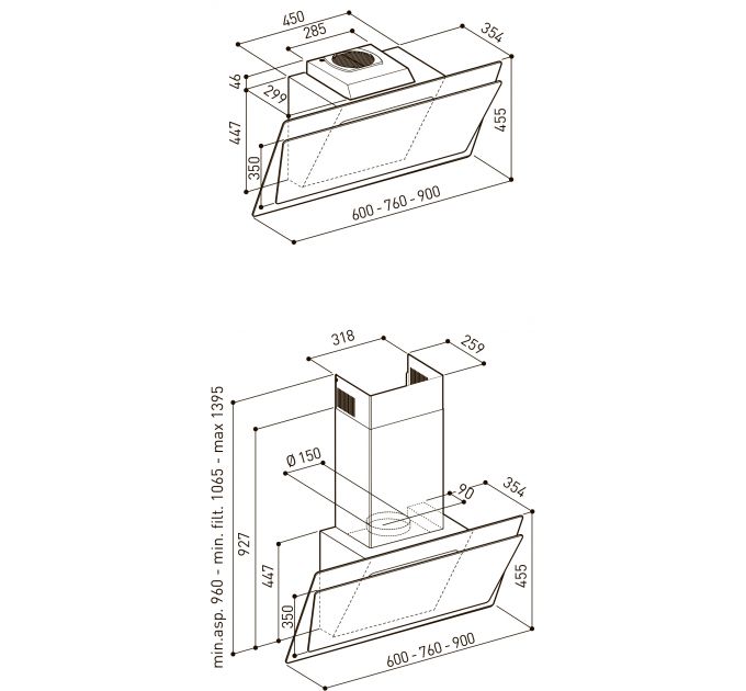 Вытяжка Korting KHC 67070 GN