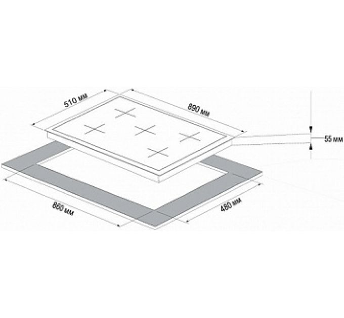 Варочная поверхность KORTING HG 997 CTX