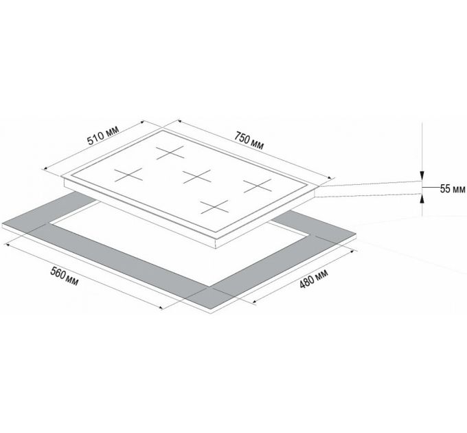 Варочная поверхность KORTING HG 797 CTX