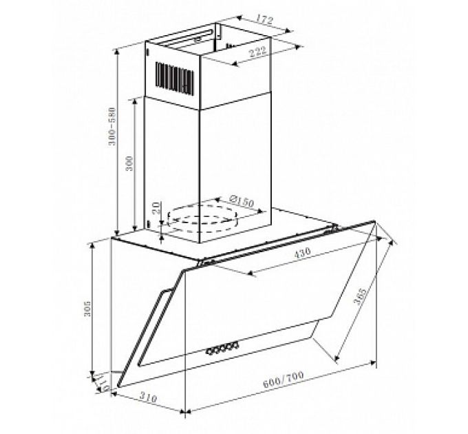 Zigmund & Shtain K 145.4 W Кухонная вытяжка