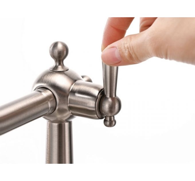 Смеситель Paulmark Retro Re213226-BS (NI), брашированная сталь (никель)