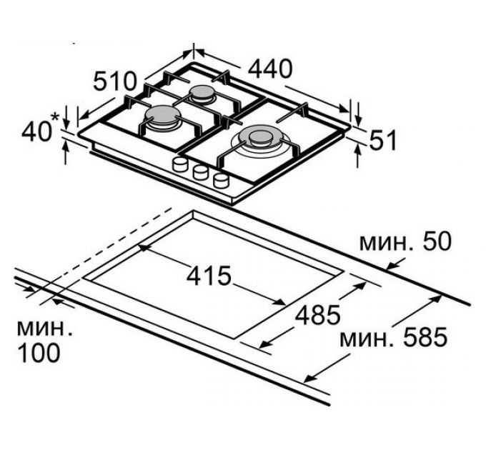 Варочная панель MAUNFELD EGHS.43.33STS-ES/G газовая