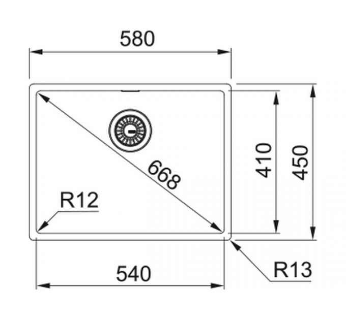 Мойка Franke BXX 210-54, стоп-вент. (127.0677.190)