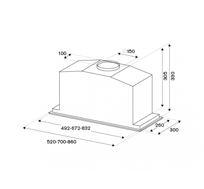 Вытяжка Bertazzoni KIN52MOD1XC