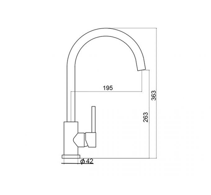 Смеситель Ukinox UM2104 SS