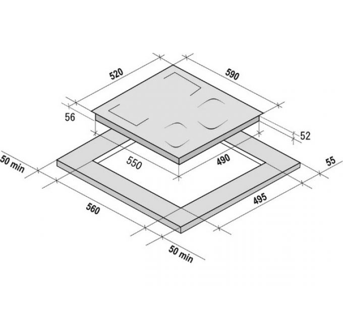 Варочная панель KRONA MYSTERIUM max ih 60 GR индукционная