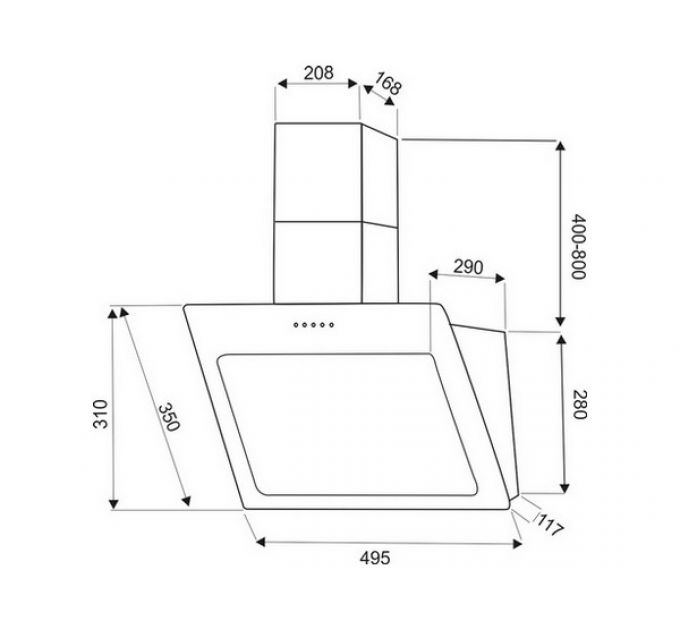 Вытяжка EXITEQ EX-1025 black