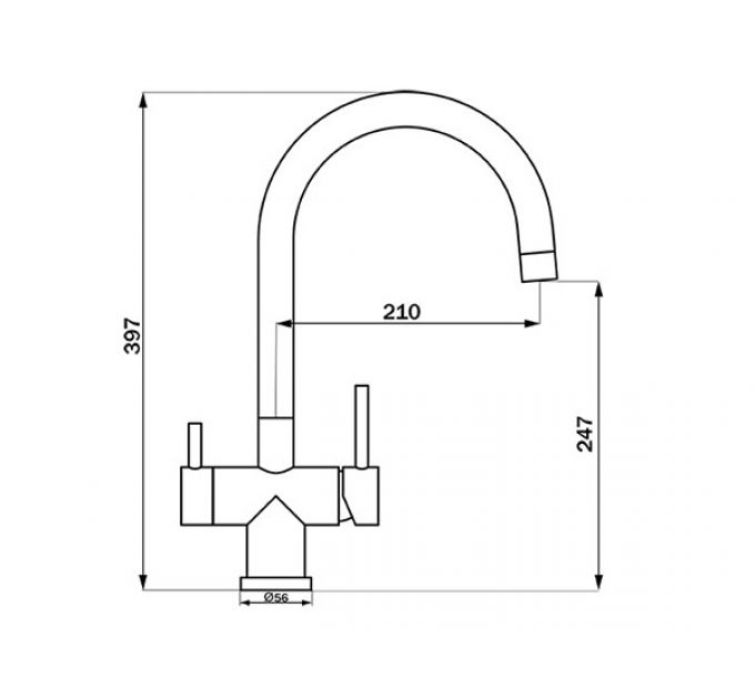 Смеситель Longran Sprint Logic LM2191 Stainless Steel
