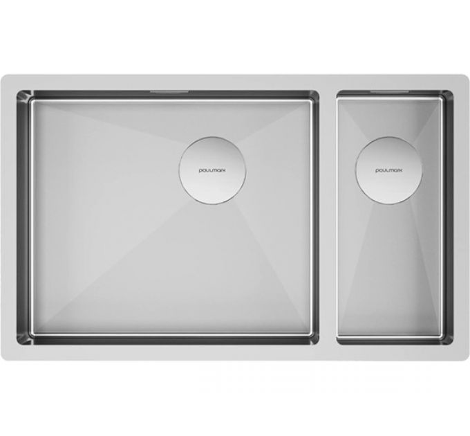 Мойка Paulmark Next 69/2S uni PM226944-BSL, брашированная нерж. сталь