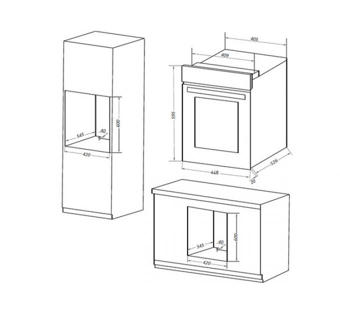Духовой шкаф MAUNFELD EOEM516W