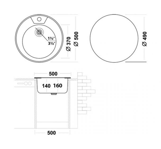 Мойка Ukinox Фаворит FAD500 -4C 0C