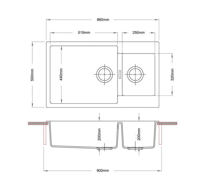 Мойка Longran Enigma ENG860.500 15 - 49 Croma