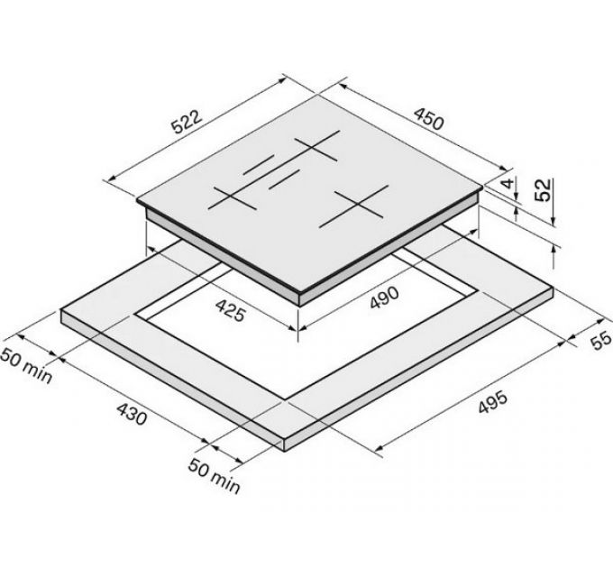 Варочная панель KRONA GENESIS max 45 WH индукционная