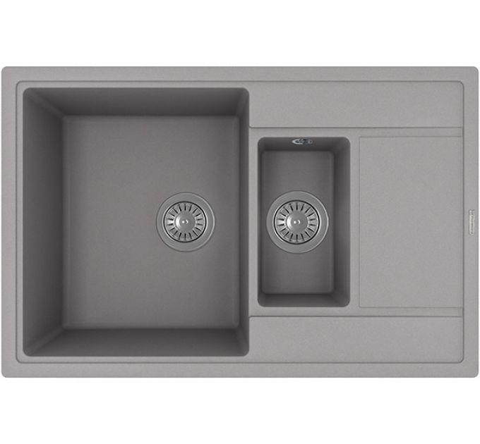 Мойка Florentina Липси 780К серый шелк