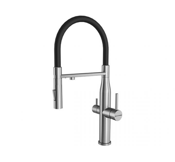 Смеситель Kuchenstern ELIT-FE нержавеющая сталь